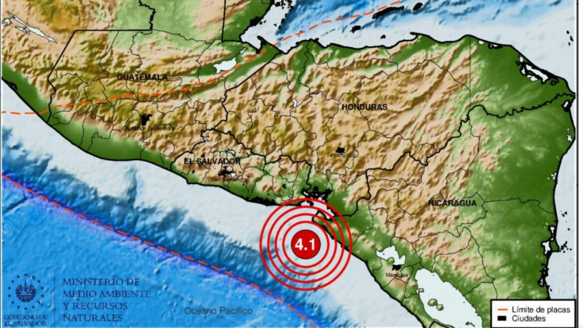 Sismo de 4.1 sacudió las costas nicaragüenses la noche de este lunes