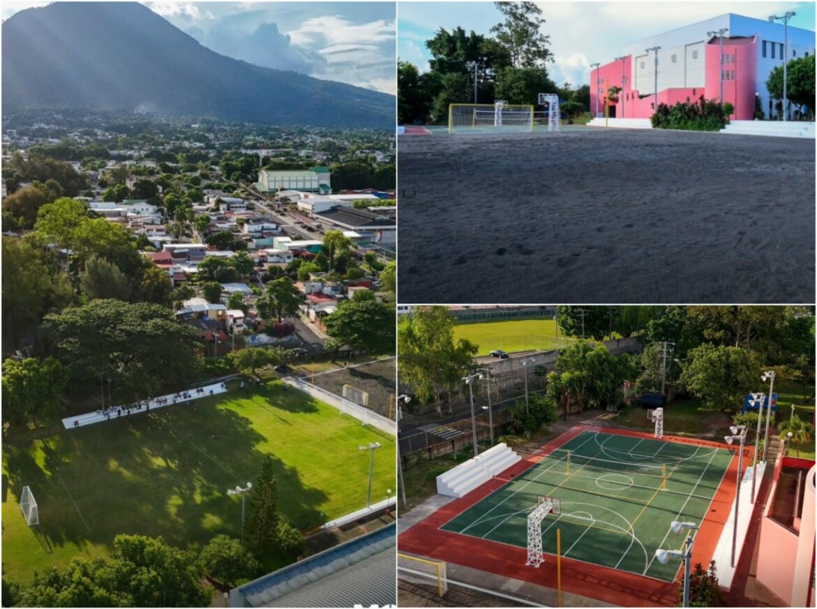 MOPT entrega tres canchas renovadas a la UES
