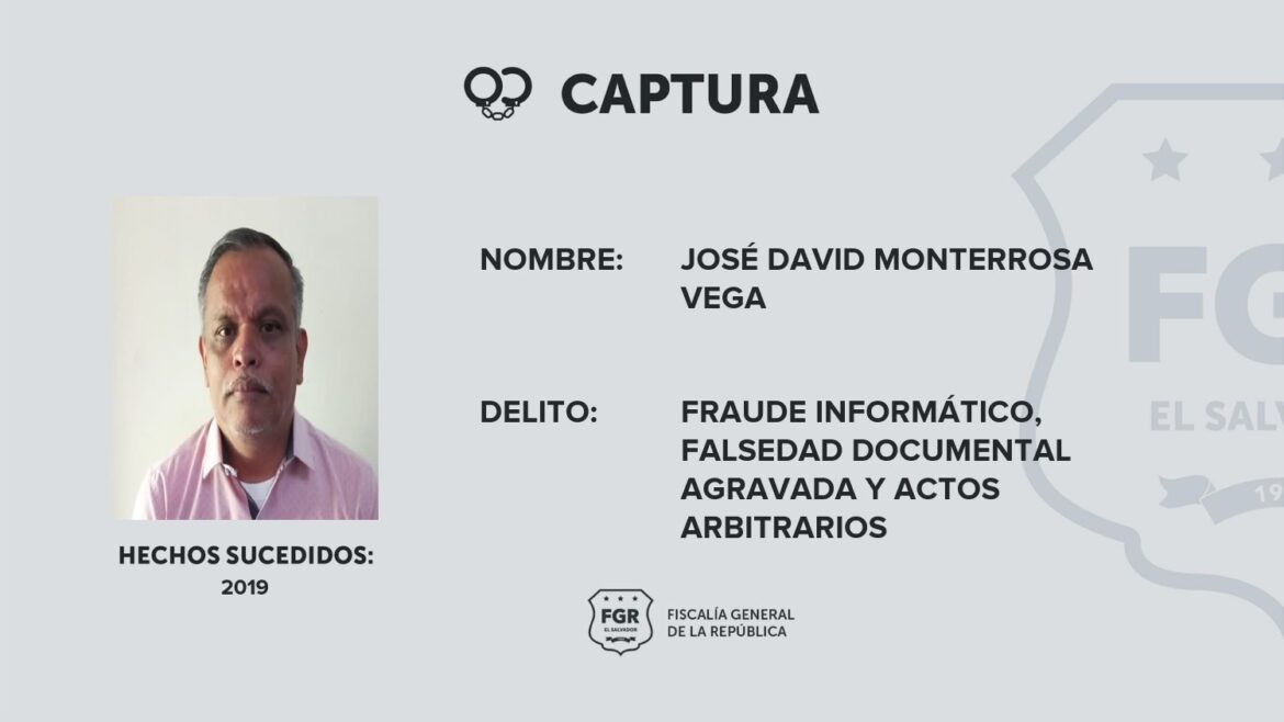 Orden de captura para registrador auxiliar del CNR por autorizar ilegalmente una certificación estructurada de un inmueble