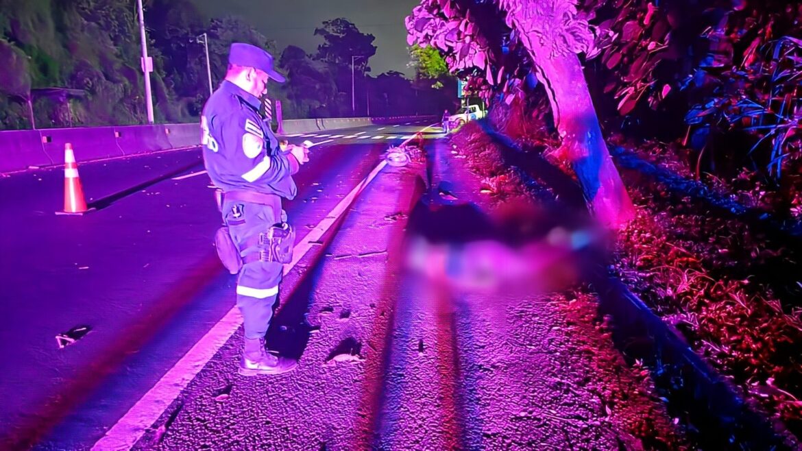 Motociclista muere en carretera que de Santa Ana conduce a San Salvador