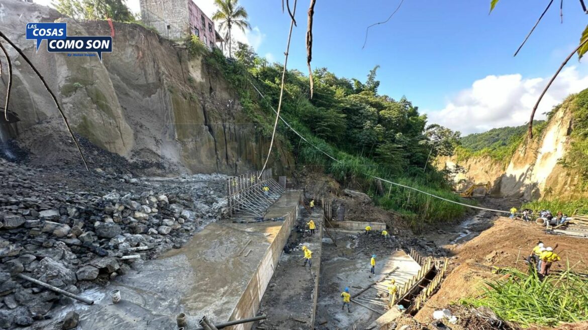 MOP interviene cárcava en autopista a Comalapa con una inversión de $2.5 millones