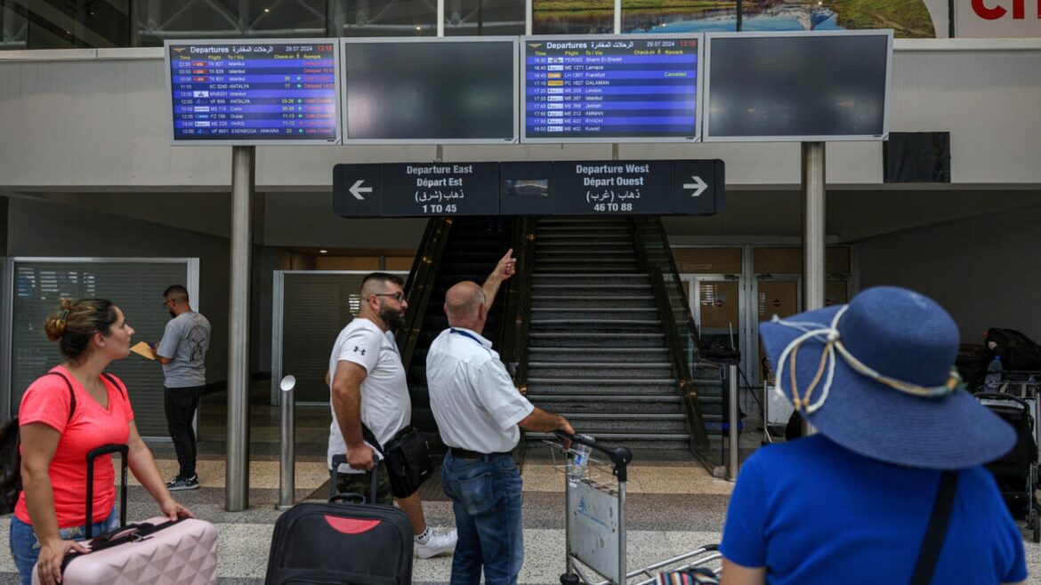 Varias compañías aéreas cancelan sus vuelos al Líbano tras la ofensiva israelí