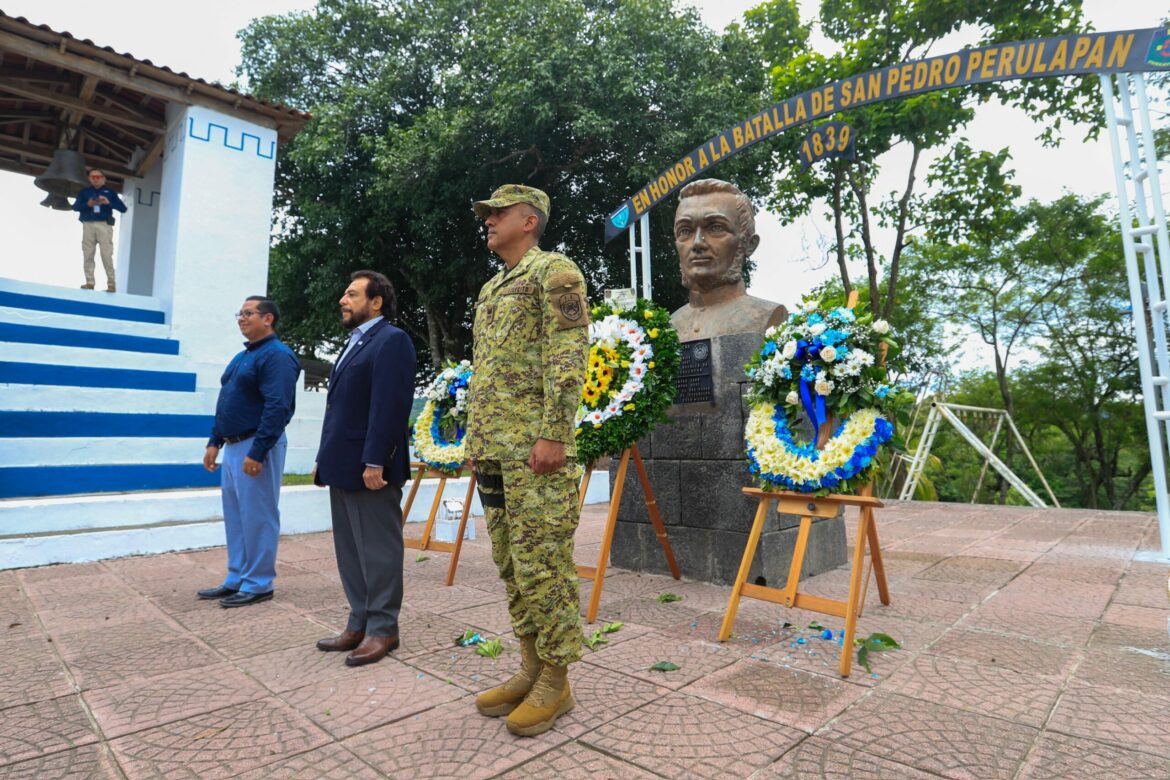 Vpdte. Félix Ulloa participó en la conmemoración de los 185 años de la Batalla del General Francisco Morazán, en Cuscatlán