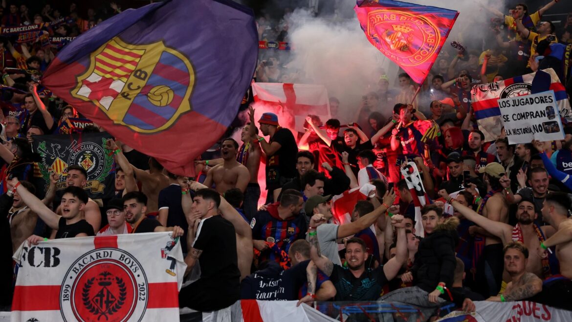 LA UEFA sanciona al Barcelona por una pancarta con un término nazi