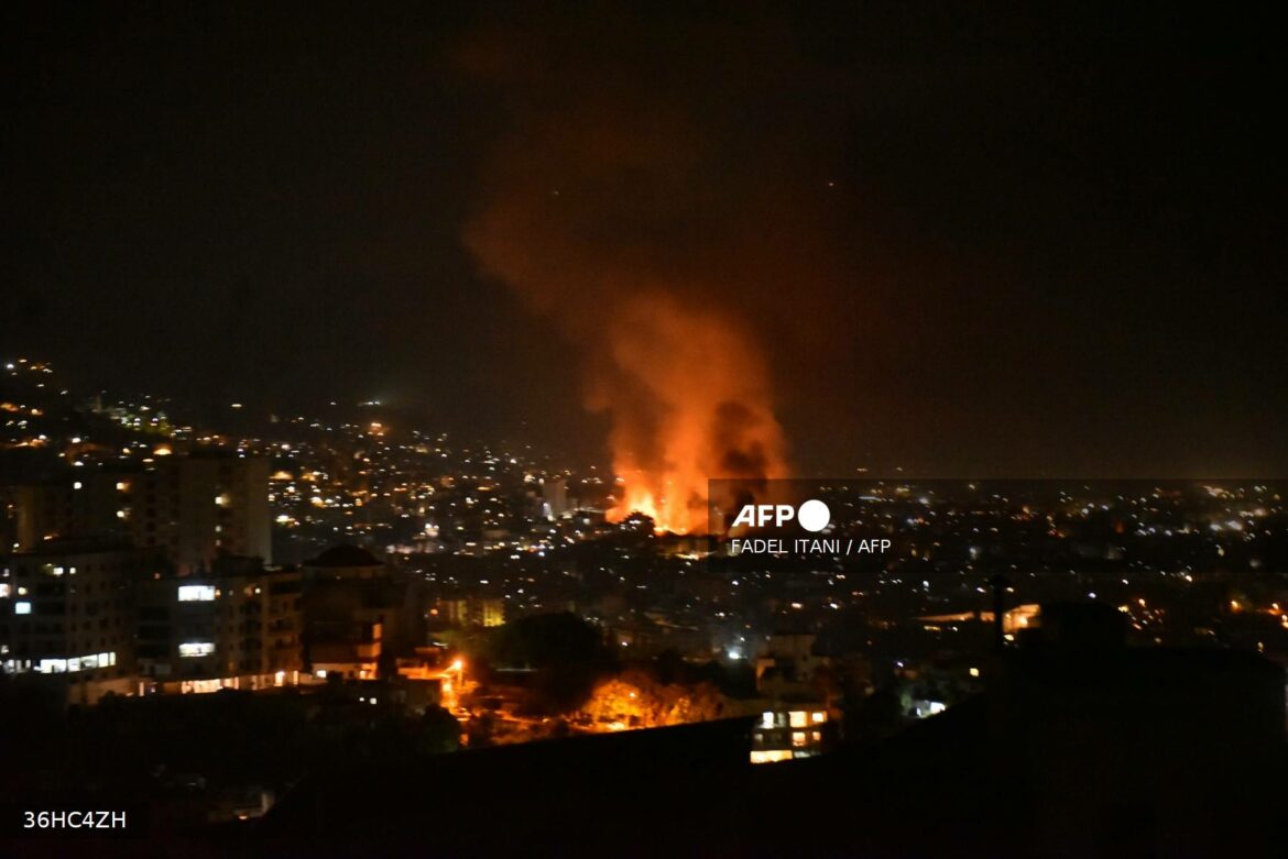 Israel bombardea el cuartel general de Hezbolá en Beirut