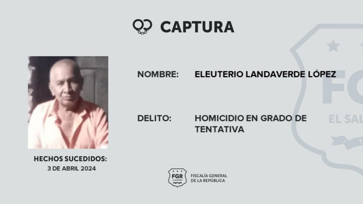 Detienen a hombre acusado de intentar asesinar a una persona
