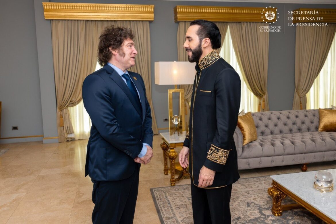 Pdte. Bukele será recibido esta tarde por su homólogo Javier Milei en la Casa Rosada