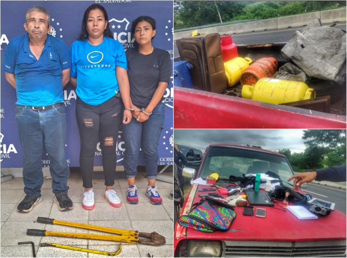 Capturan a tres sujetos que hurtaron varias viviendas de la colonia Jardines de San José, en Santa Ana