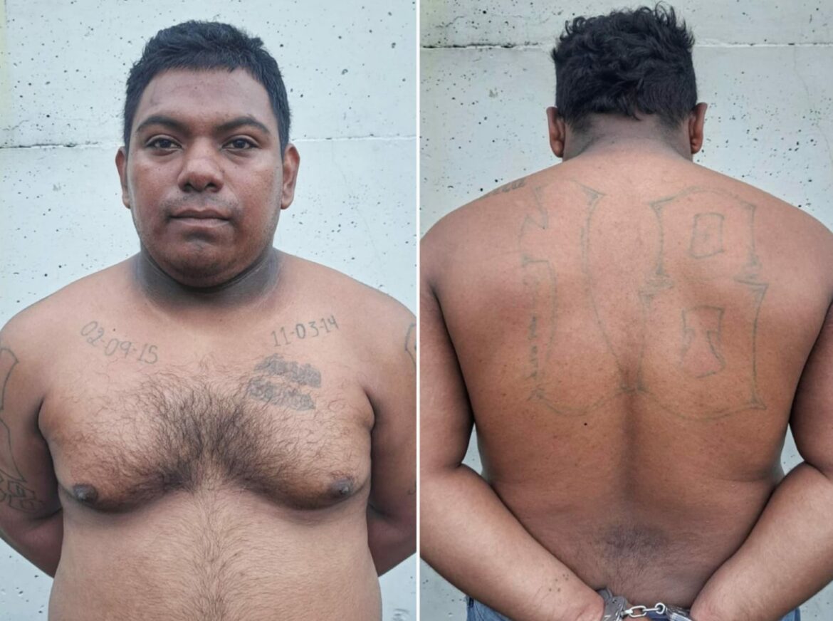 Homeboy de la 18S es capturado por la PNC por el delito de agrupaciones ilícitas