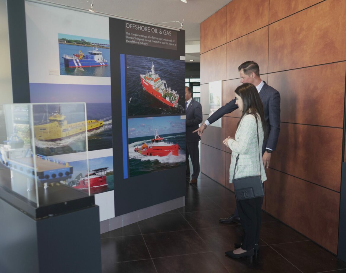 Damen Shipyards Group podría colaborar en el desarrollo marítimo y equipos navales para El Salvador