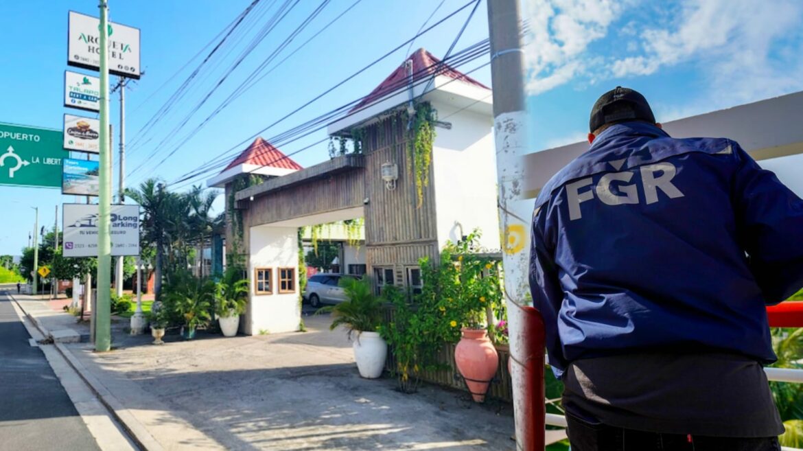 FGR incauta hotel utilizado para albergar víctimas por estructura de tráfico ilegal de personas en San Luis Talpa, La Paz