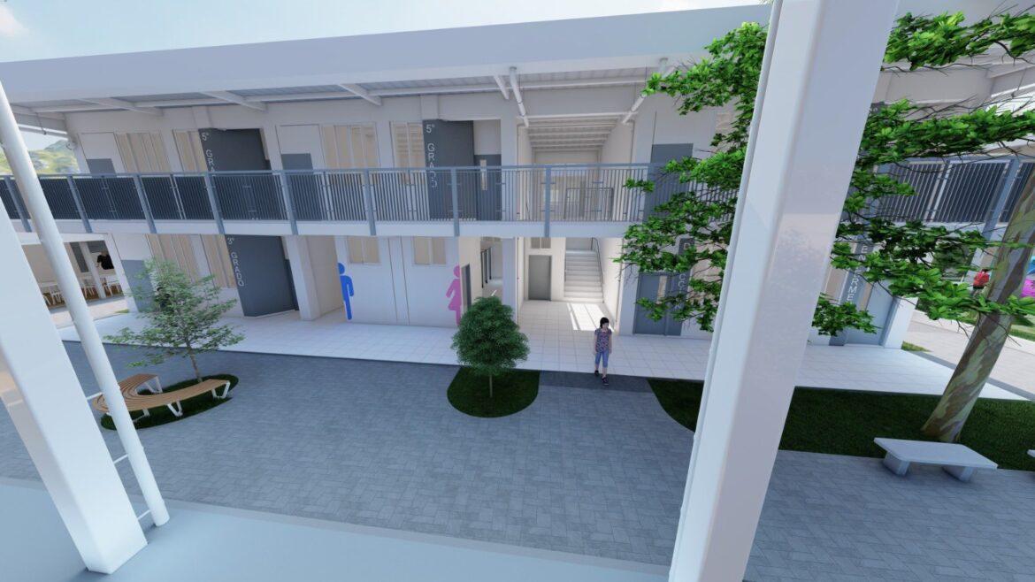 DOM inicia reconstrucción del centro escolar Hacienda La Labor