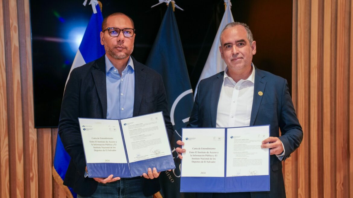 INDES y el IAIP firman convenio para para fortalecer la transparencia