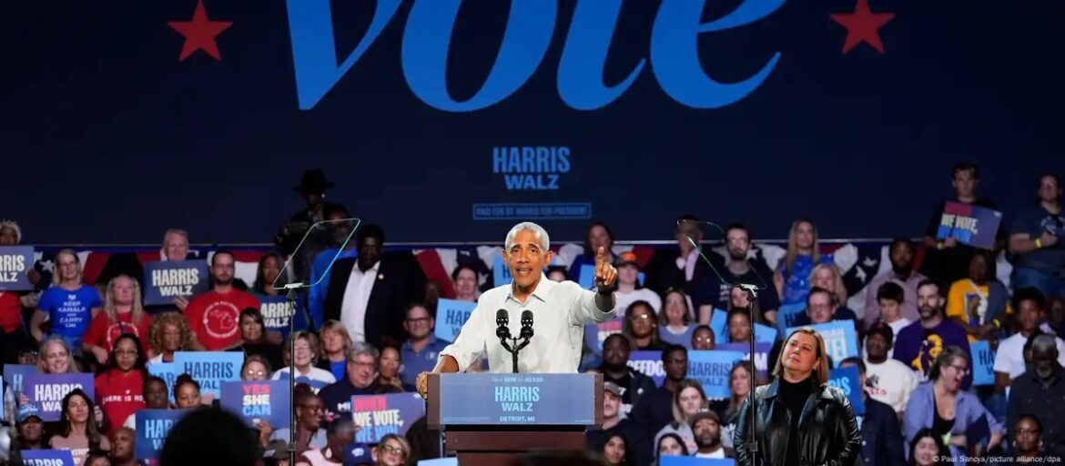 Harris recibe apoyo de Obama y de celebridades en Atlanta