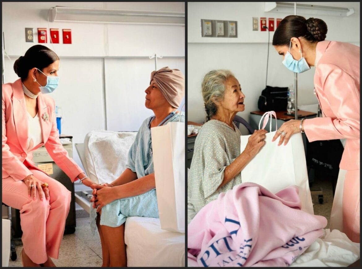 Embajadora Mayorga entregó ayuda a pacientes con cáncer en el Hospital Nacional de Maternidad