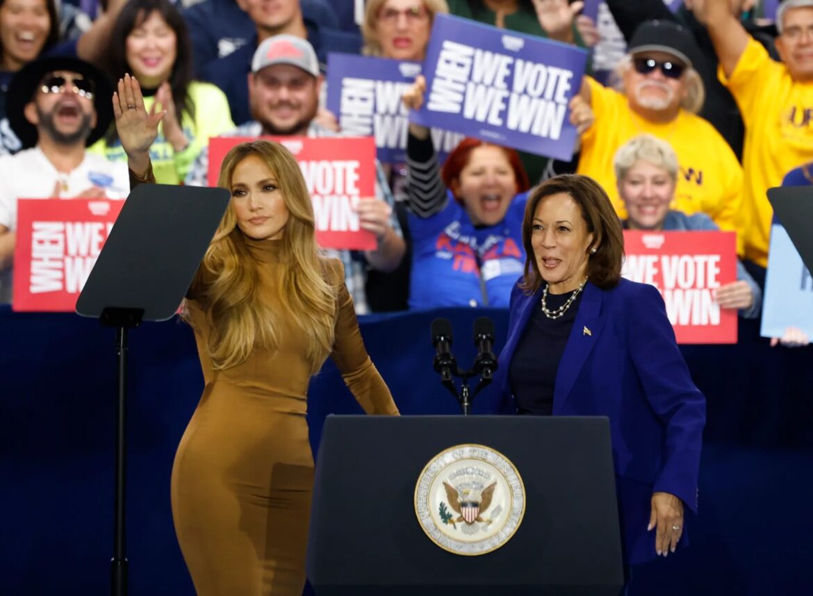 Maná y JLO impulsan la campaña de Kamala Harris y llaman al voto latino en Las Vegas