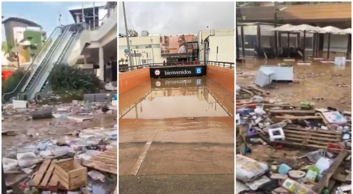 Preocupación por el número de atrapados en el aparcamiento del centro comercial de Bonaire en Aldaia