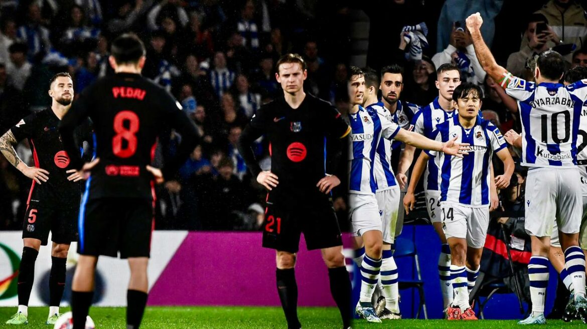 F.C Barcelona pierde su racha de victorias contra la Real Sociedad: los blaugranas no hicieron ni un disparo a puerta