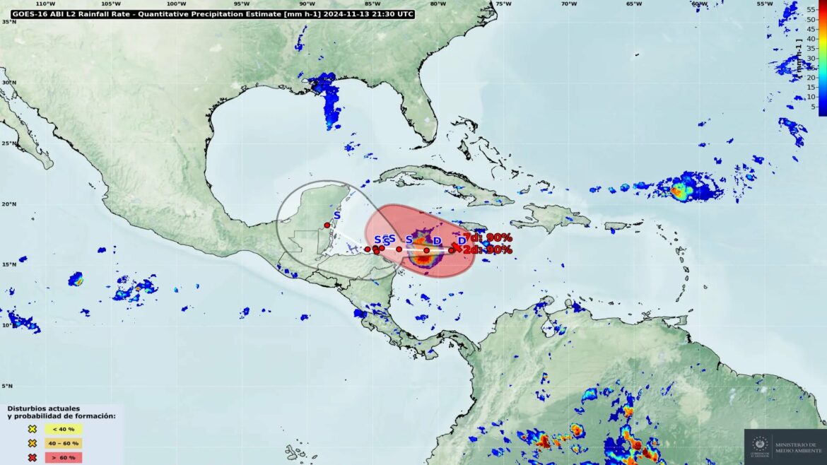 Sistema de baja presión es reclasificado como Potencial Ciclón Tropical Diecinueve