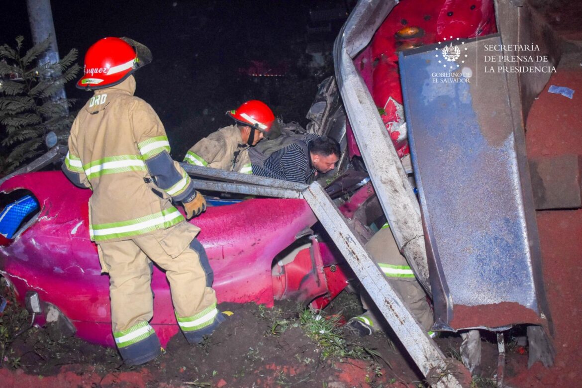 Camión de volteo se accidentó en San Vicente