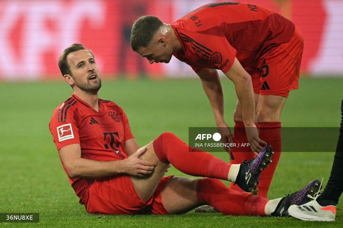 Bayern confirma «leve desgarro muscular» de Harry Kane
