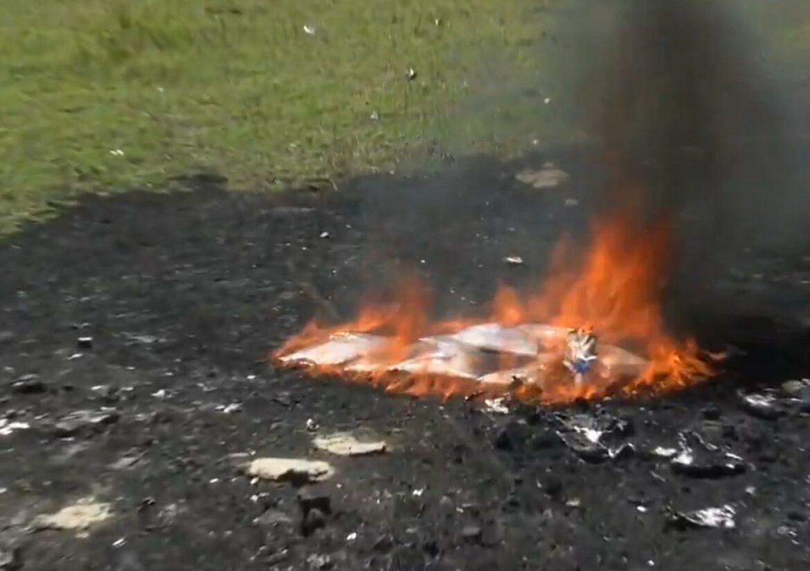 FGR y la PNC destruyen cocaína valorados en más de 50 mil dólares