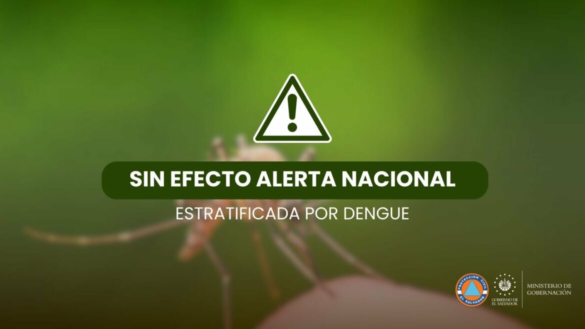 Protección Civil deja sin efecto la Alerta Nacional Estratificada por Dengue