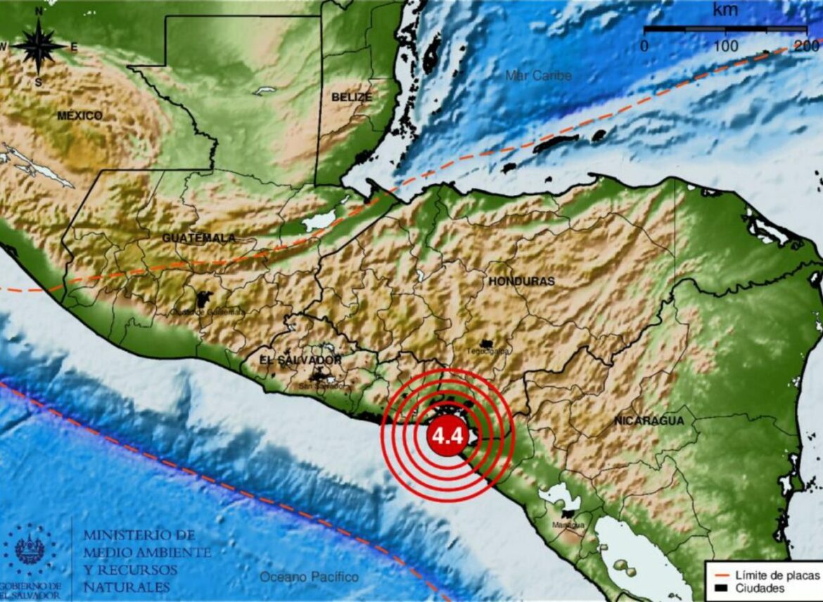 Se registran dos sismos en El Salvador en las últimas horas