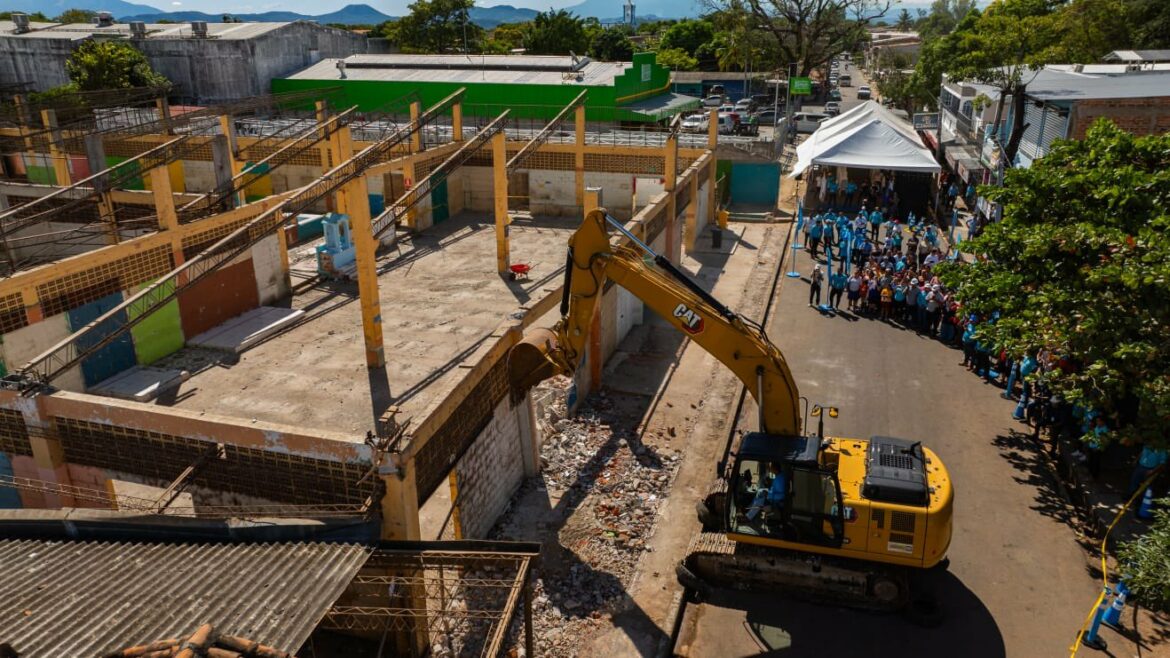 Obras Municipales inicia reconstrucción de mercado municipal en distrito de Nueva Concepción