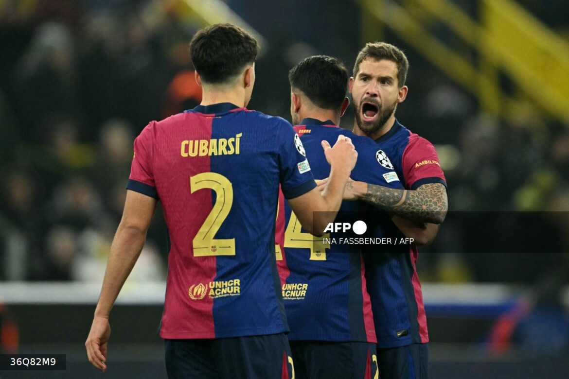 El Barcelona conquista Dortmund impulsado por un providencial Ferran Torres
