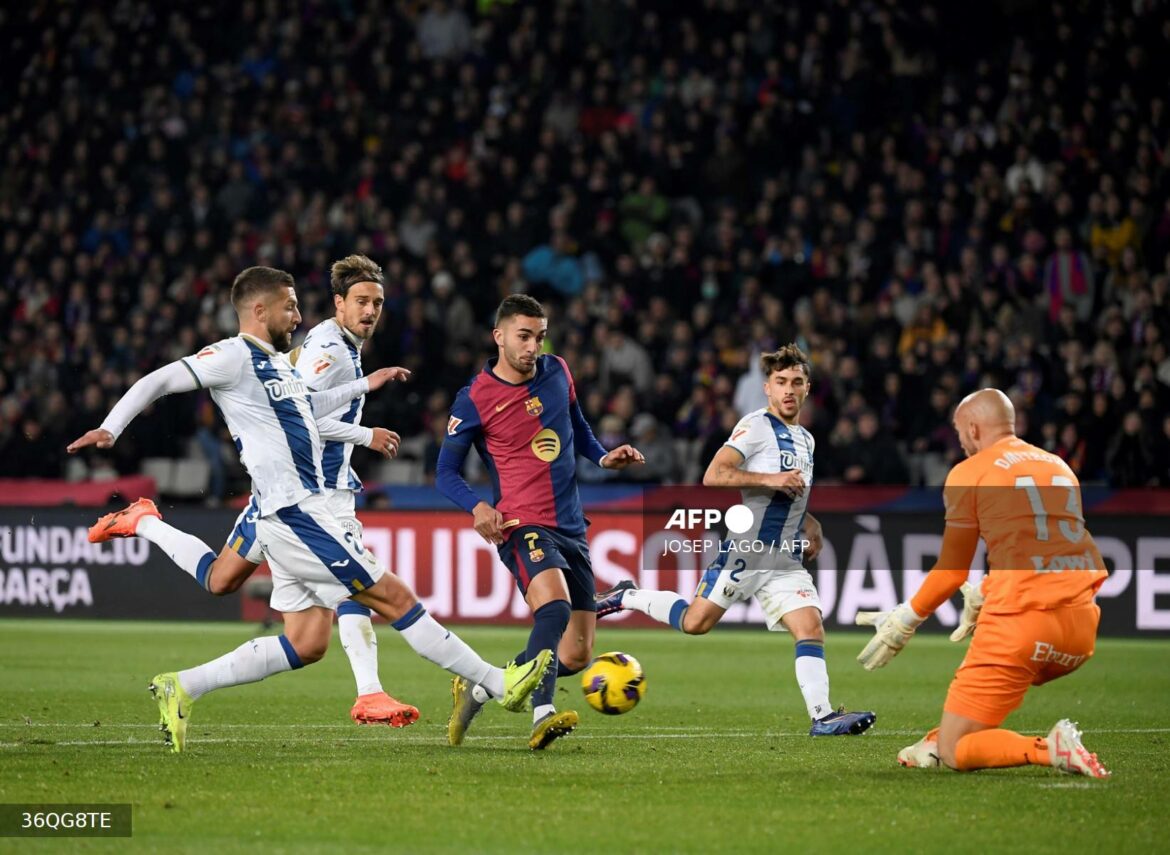 El líder Barcelona pierde 1-0 en casa ante el Leganés