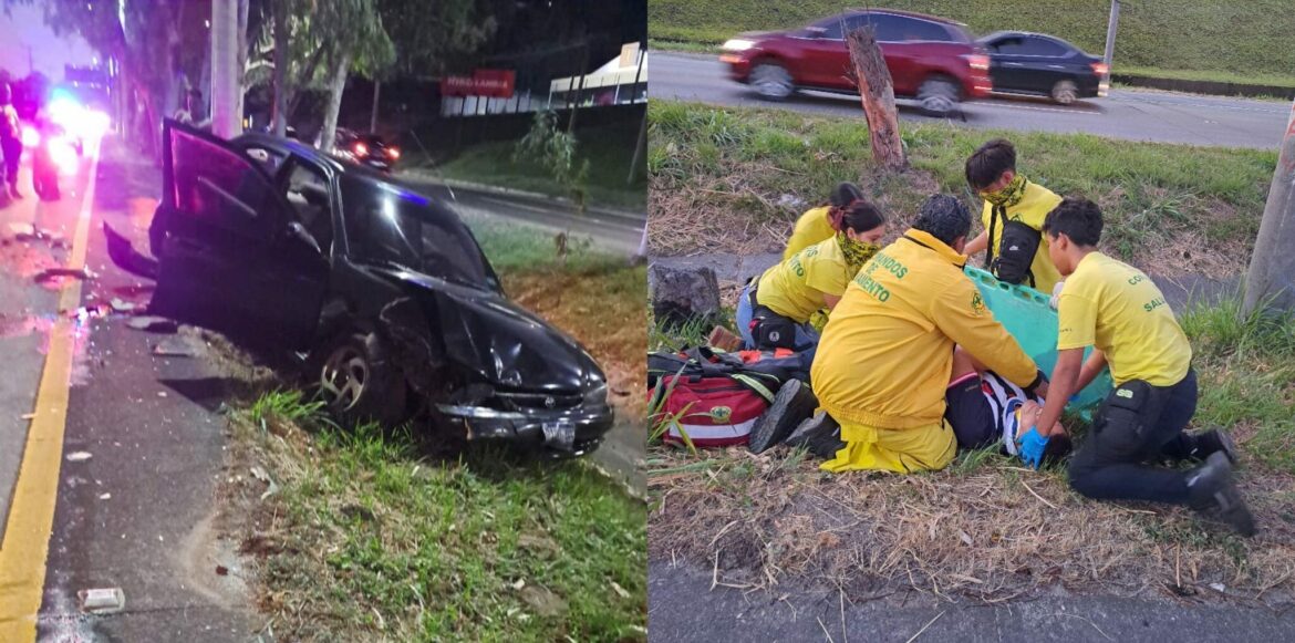 Múltiple accidente de tránsito en autopista a Comalapa