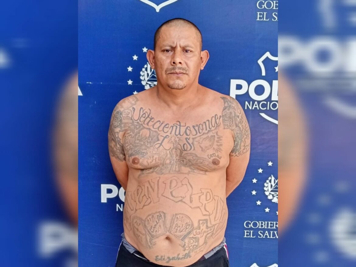 Detienen a palabrero de la MS13 que ordenaba homicidios