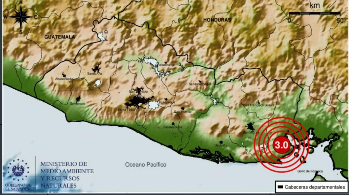 Actividad sísmica en Conchagua: en las últimas 24 horas han registrado 26 sismos, 4 sentidos por la población