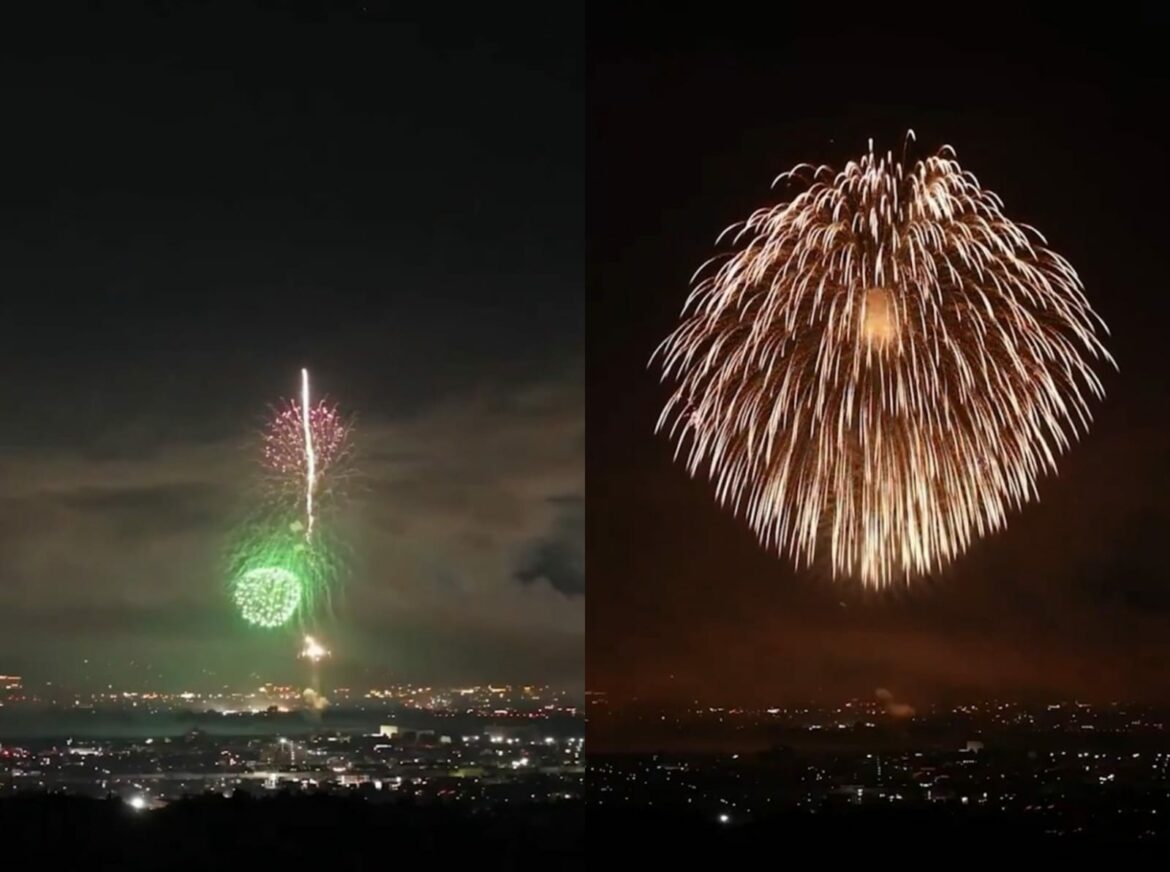 Año Nuevo 2025: Japón lanzó el fuego artificial más grande del mundo