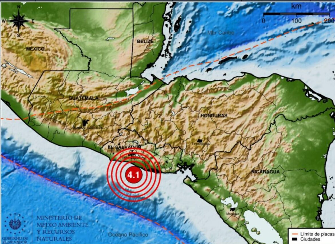 Sismo magnitud 4.1 frente a la Costa de La Paz