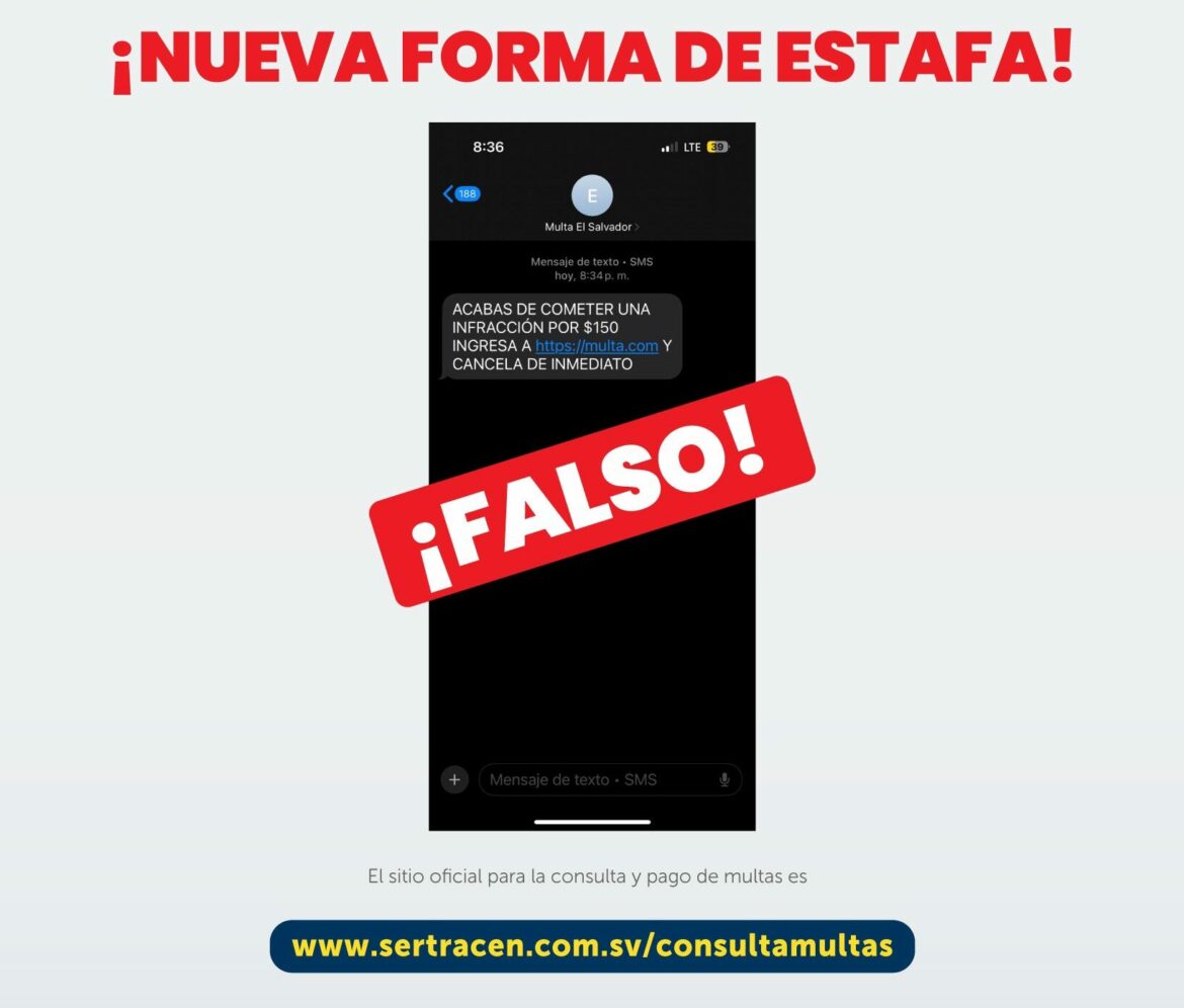 VMT advierte de estafas relacionadas a las infracciones de tránsito