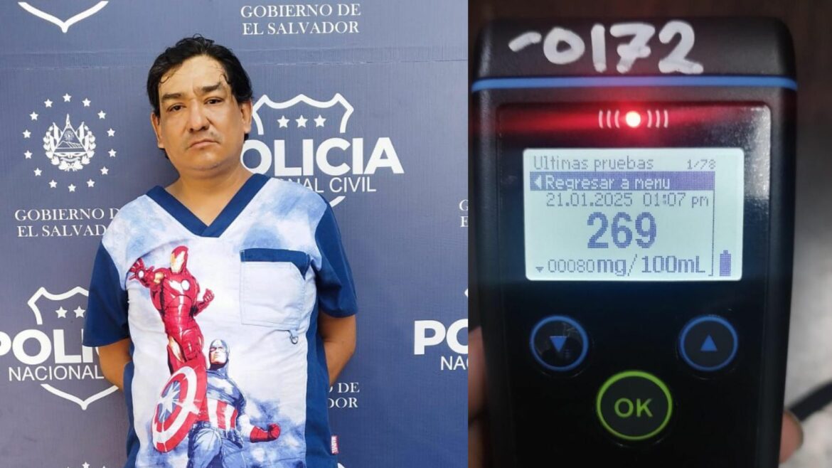 Motociclista resultó con 269° de alcohol, será procesado por el delito de conducción peligrosa