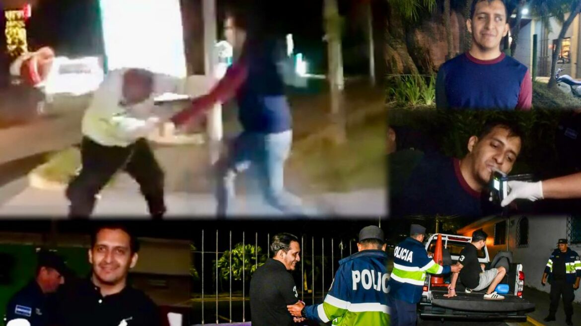 Sujeto que intentó huir de un retén en Santa Tecla cuenta con antecedentes de violencia contra la autoridad: agredió a un agente del VMT en 2023