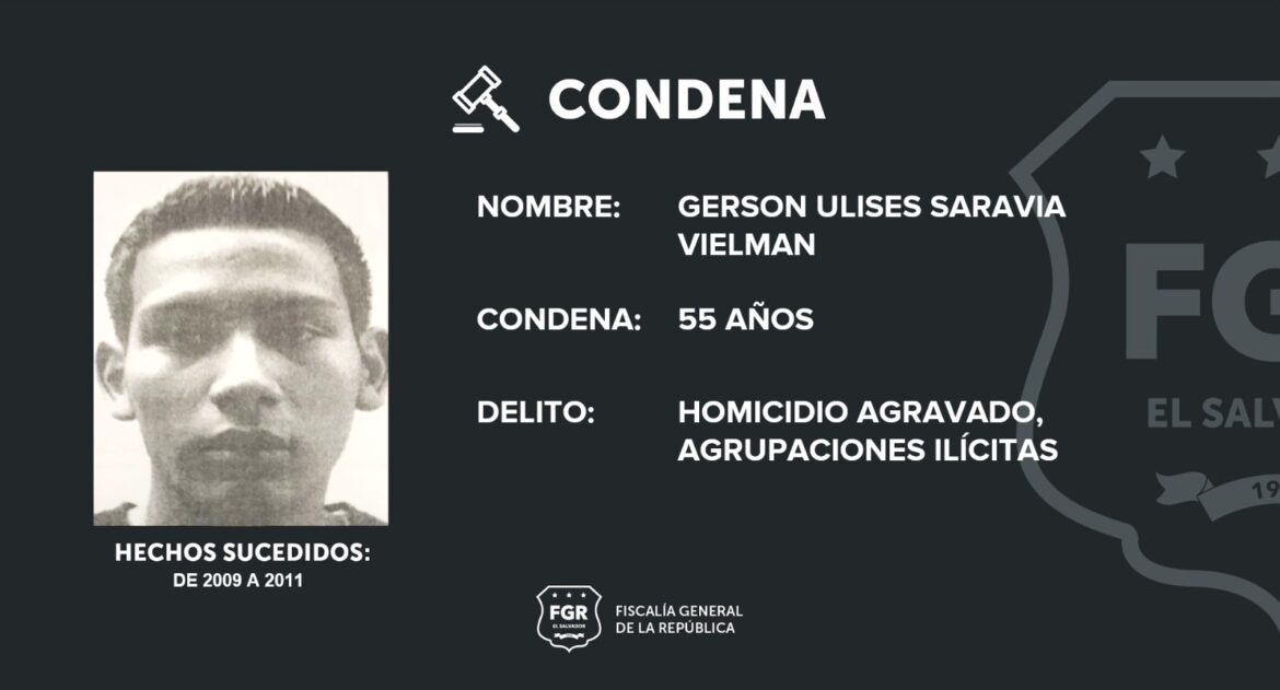 55 años de prisión para pandillero del Barrio 18 acusado de un doble homicidio