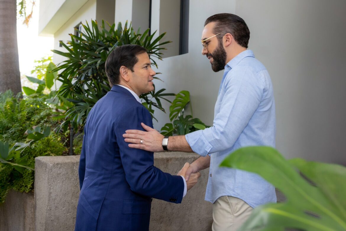 Presidente Bukele recibe al Secretario de Estado de EE.UU., Marco Rubio