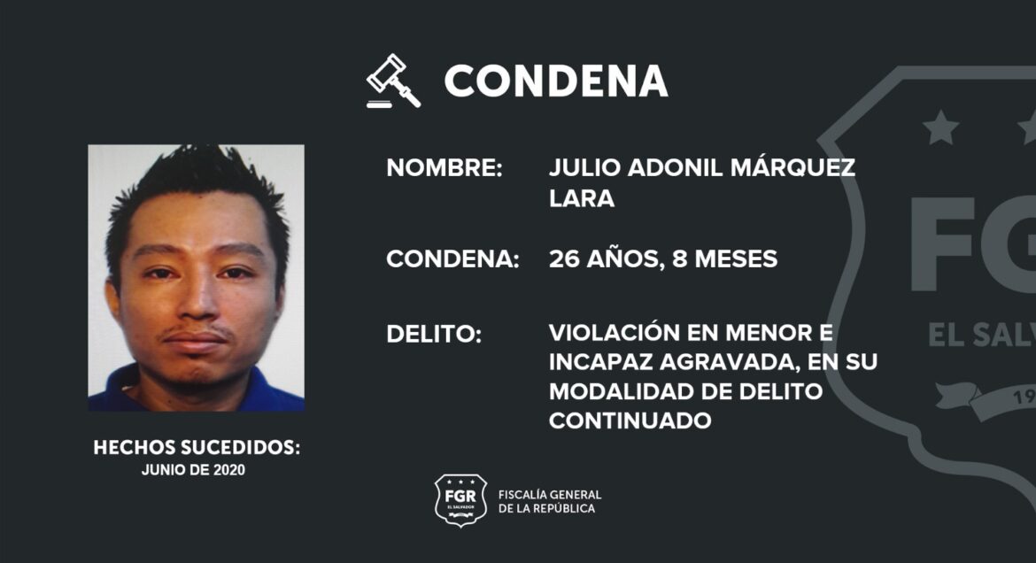 Más de 26 años de prisión por abusar sexualmente de una niña