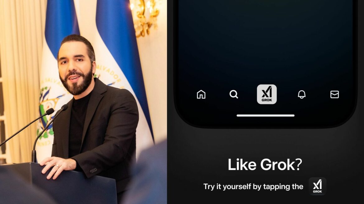 Nayib Bukele comenzó a usar Grok: estas son sus preguntas y respuestas de la IA