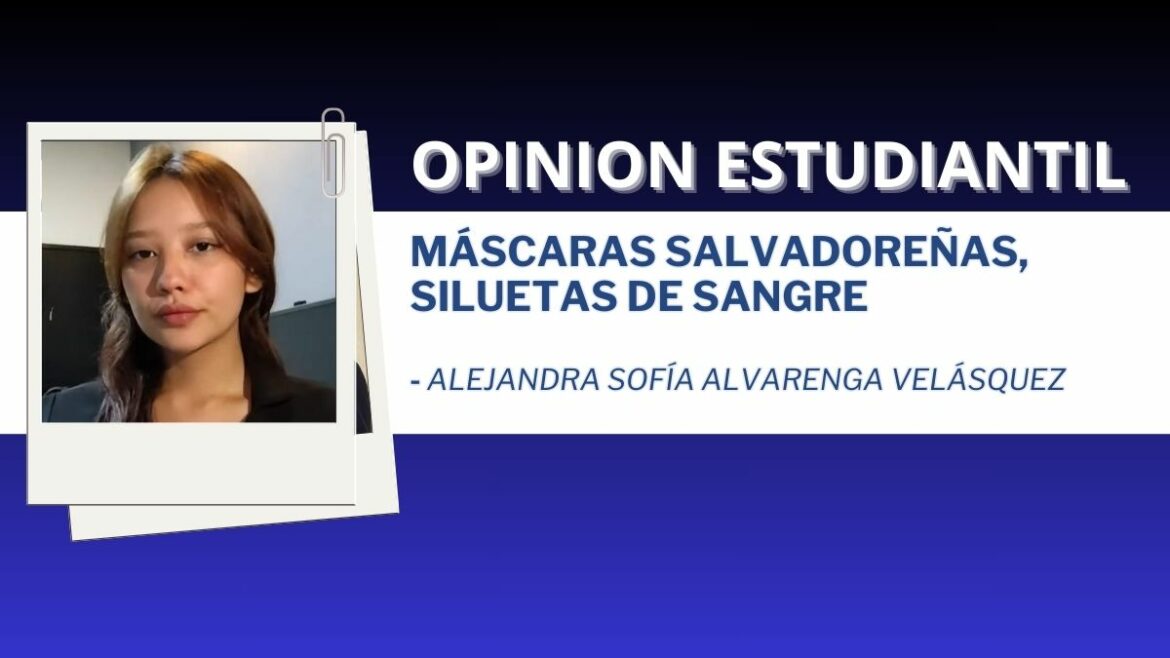Máscaras salvadoreñas, siluetas de sangre