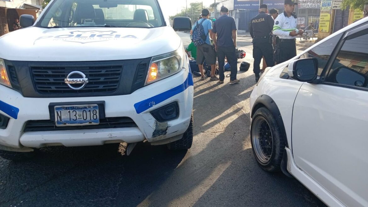 Accidente en carretera Ruta Militar, San Miguel