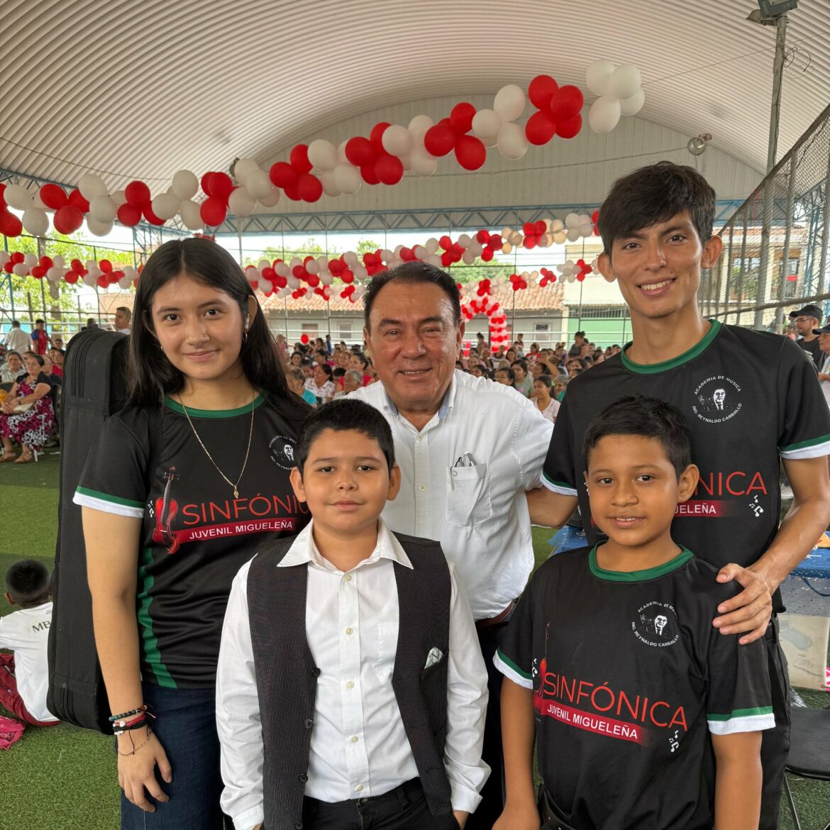 Diputado Carballo acompaña proyecto de nueva Orquesta Sinfónica Juvenil de San Miguel Norte