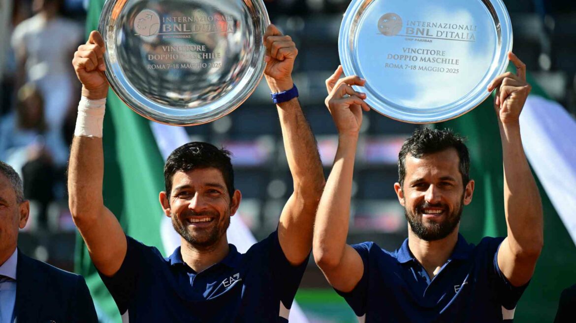 Marcelo Arévalo y Mate Pavic conquistan su tercer título como campeones de dobles en Roma