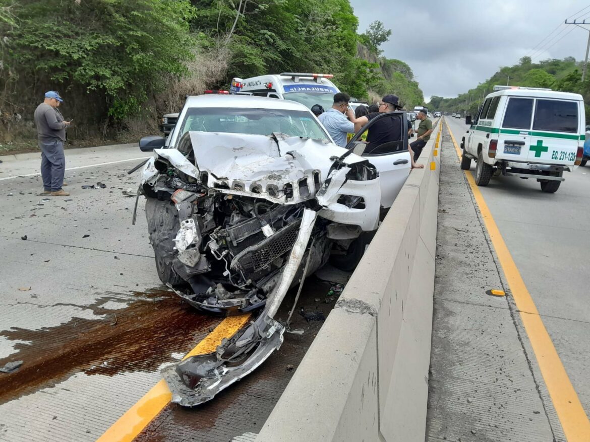 Un lesionado en accidente en ctra. al Puerto de La Libertad