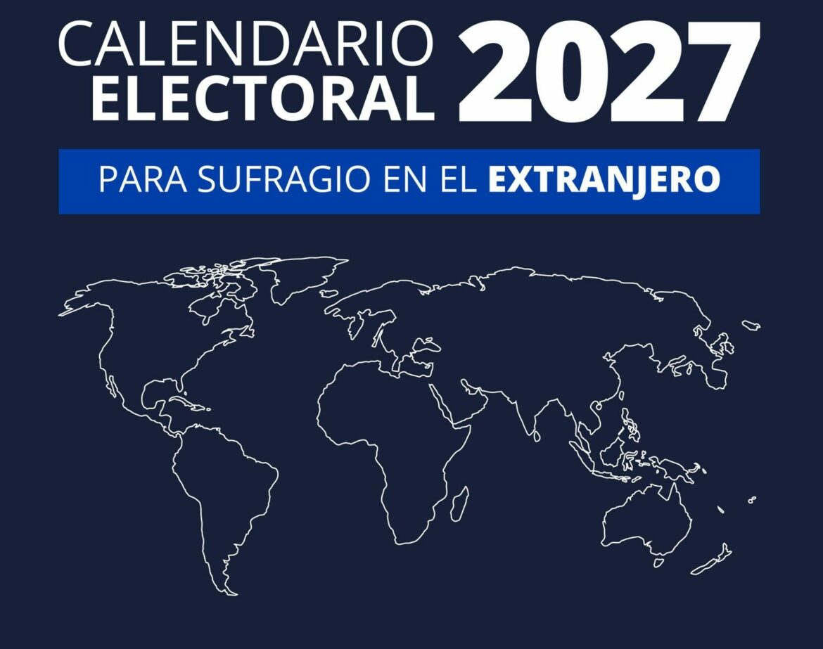 TSE comparte calendario electoral para sufragio en el exterior de 2027