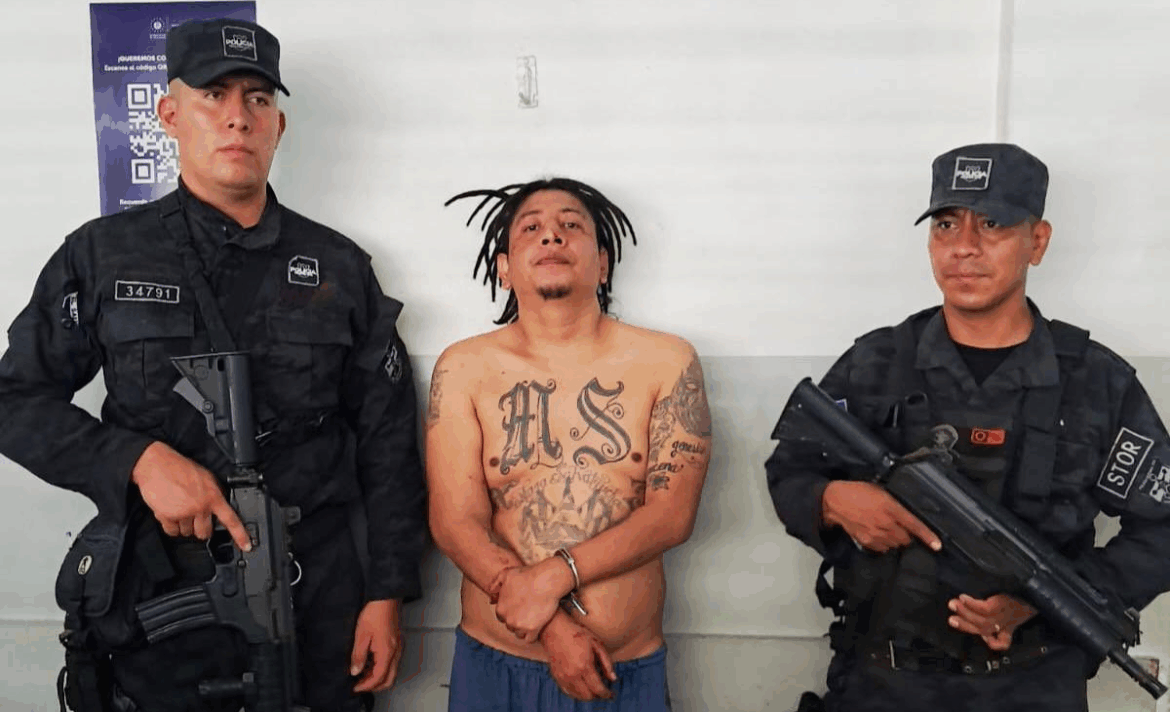 Capturan a palabrero de la MS-13 en San Rafael Obrajuelo, La Paz
